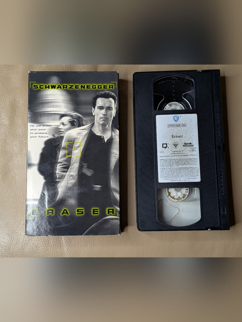 Eraser (VHS) Movie Tape  Arnold Schwarzenegger (Tested)